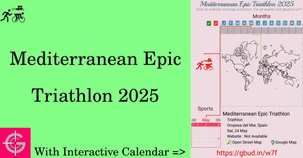 Sport event in 2025, Mediterranean Epic Triathlon 2025