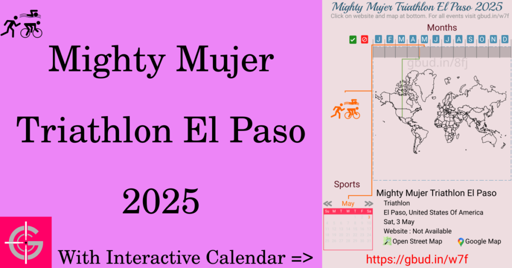 Sport event in 2025, Mighty Mujer Triathlon El Paso 2025