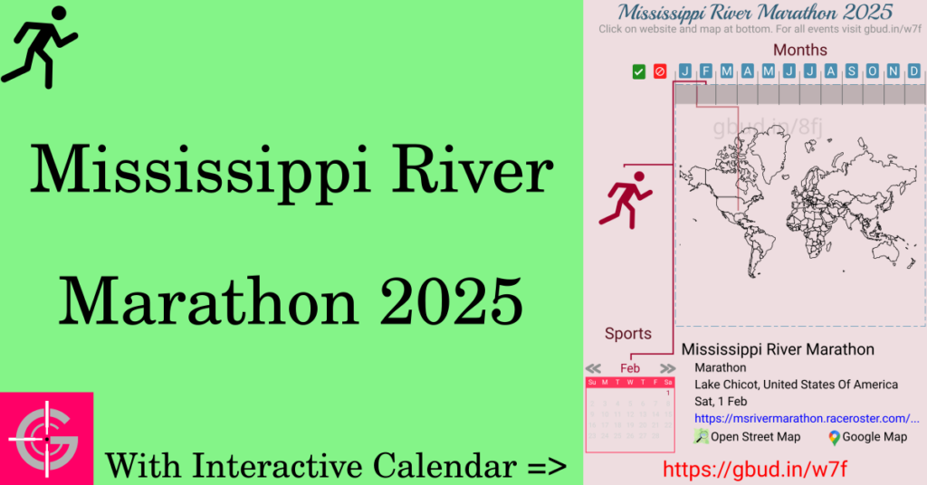 Sport event in 2025, Mississippi River Marathon 2025