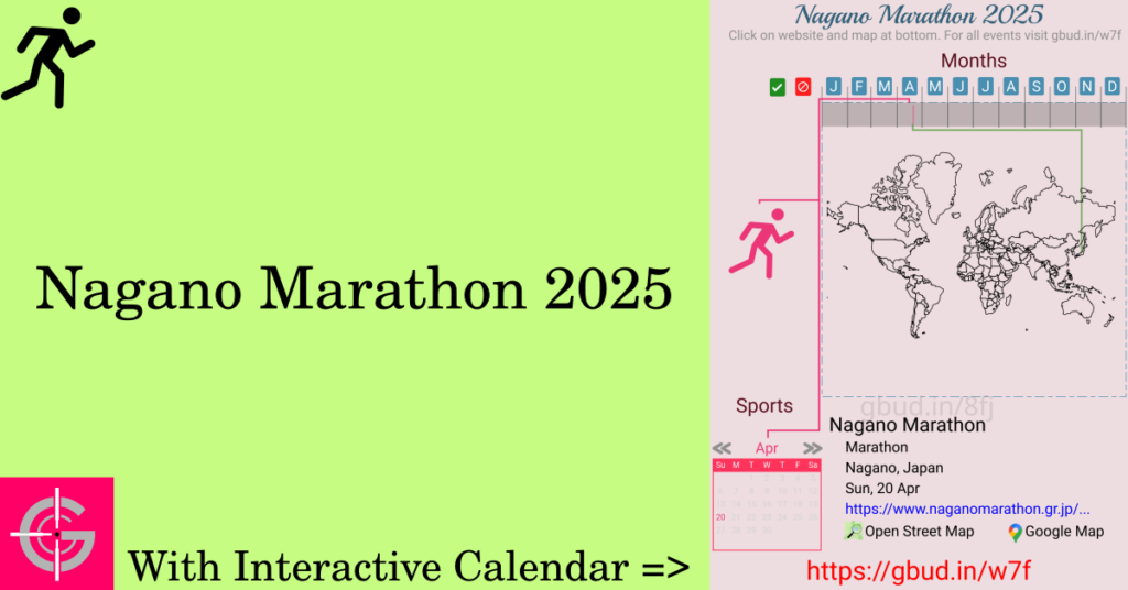 Sport event in 2025, Nagano Marathon 2025