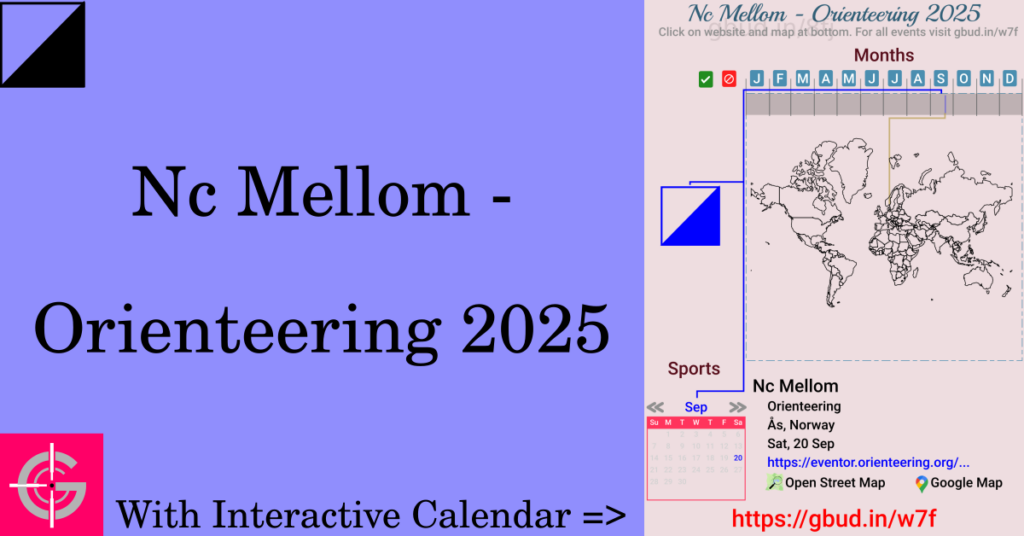 Sport event in 2025, Nc Mellom - Orienteering 2025