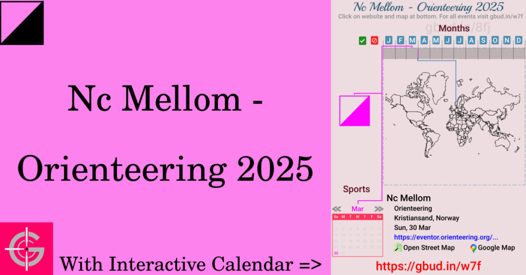 Sport event in 2025, Nc Mellom - Orienteering 2025