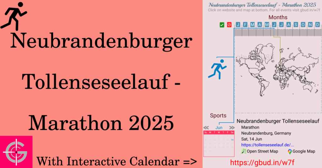 Sport event in 2025, Neubrandenburger Tollenseseelauf - Marathon 2025