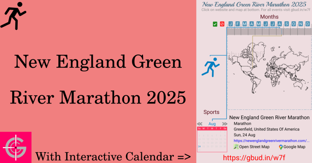 Sport event in 2025, New England Green River Marathon 2025