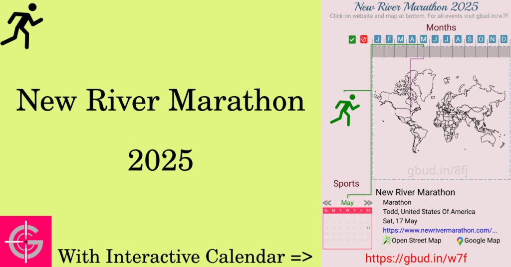 Sport event in 2025, New River Marathon 2025