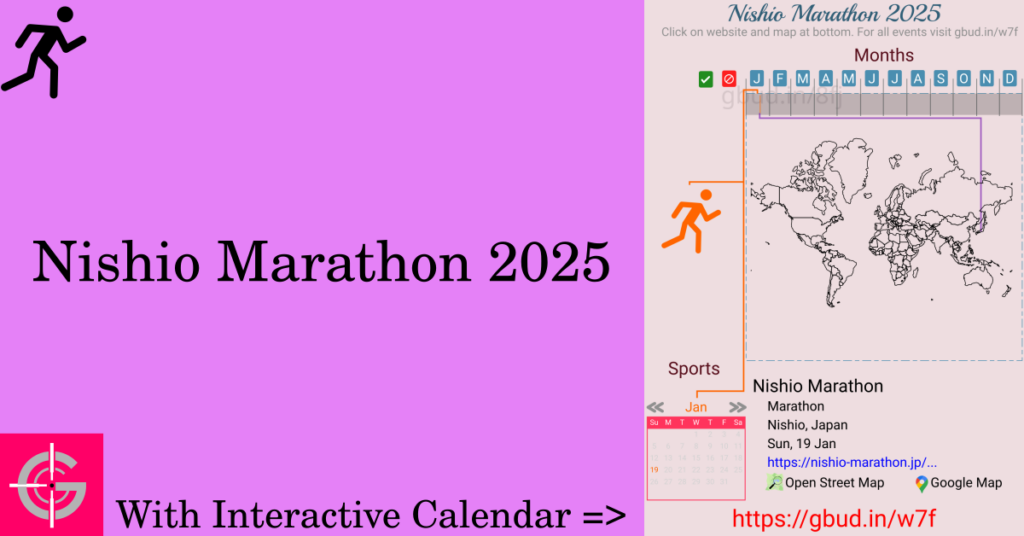 Sport event in 2025, Nishio Marathon 2025