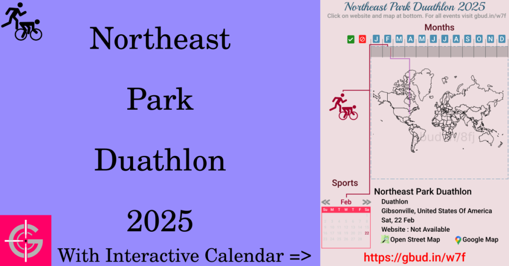 Sport event in 2025, Northeast Park Duathlon 2025