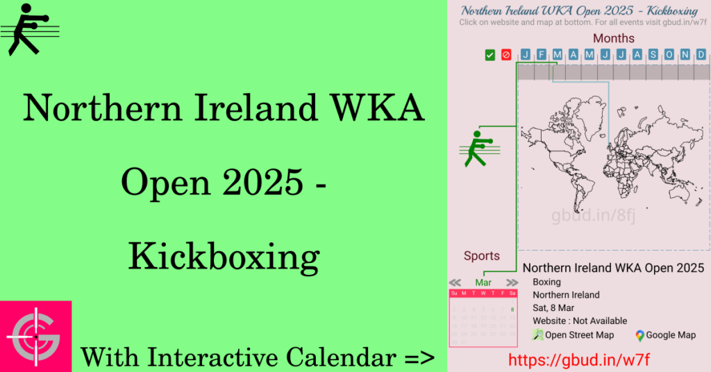 Sport event in 2025, Northern Ireland WKA Open 2025 - Kickboxing