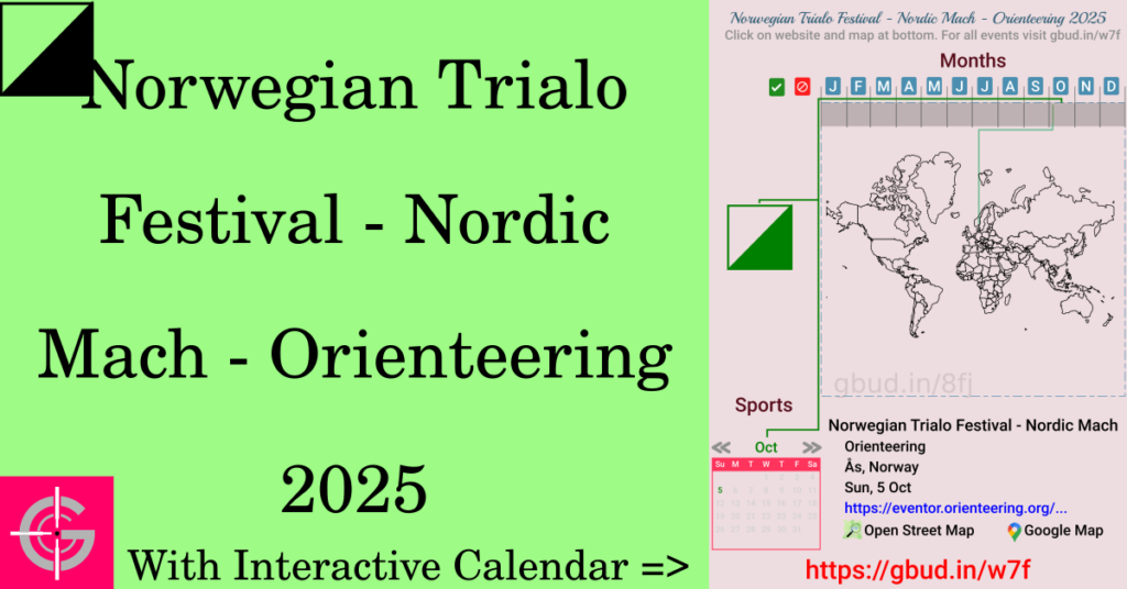 Sport event in 2025, Norwegian Trialo Festival - Nordic Mach - Orienteering 2025