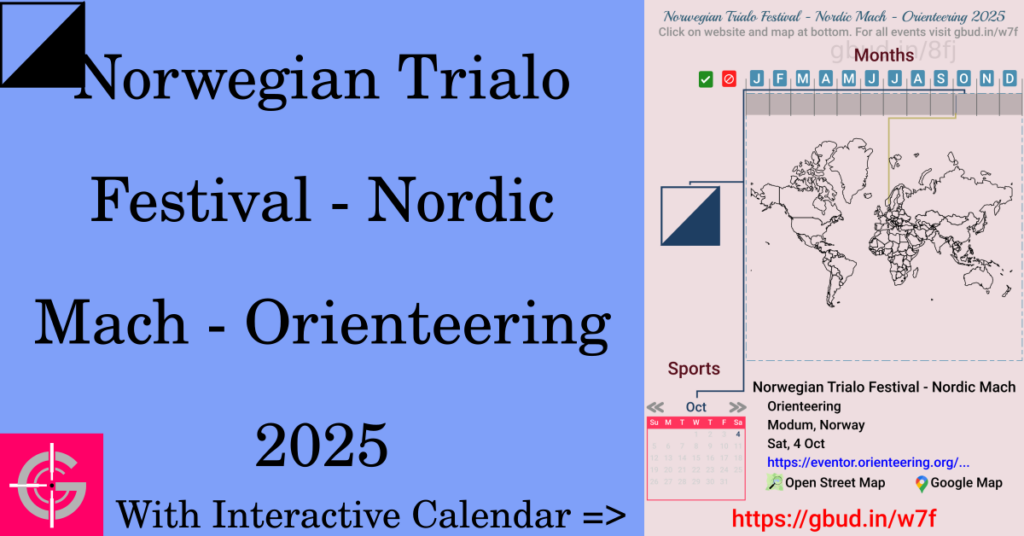 Sport event in 2025, Norwegian Trialo Festival - Nordic Mach - Orienteering 2025