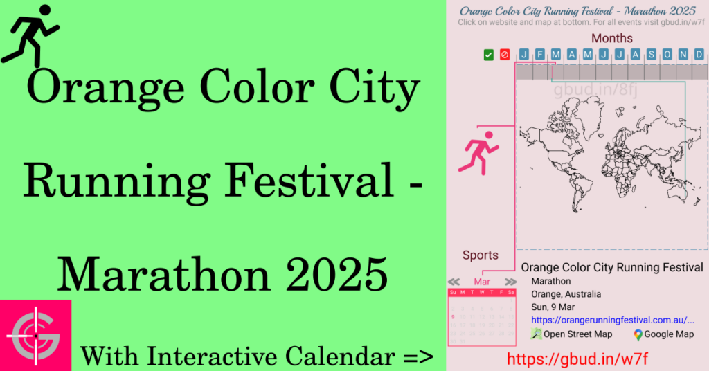 Sport event in 2025, Orange Color City Running Festival - Marathon 2025