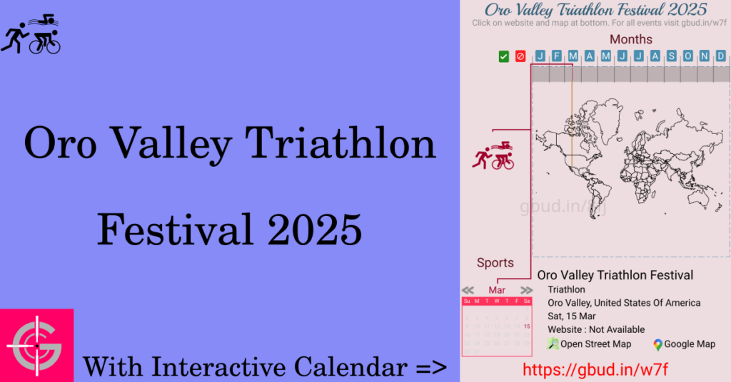 Sport event in 2025, Oro Valley Triathlon Festival 2025