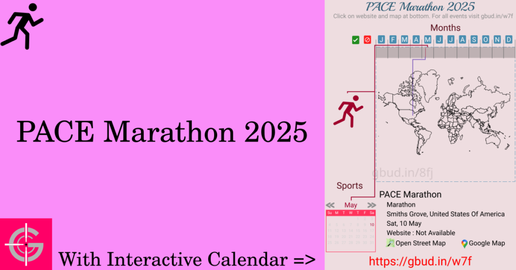 Sport event in 2025, PACE Marathon 2025