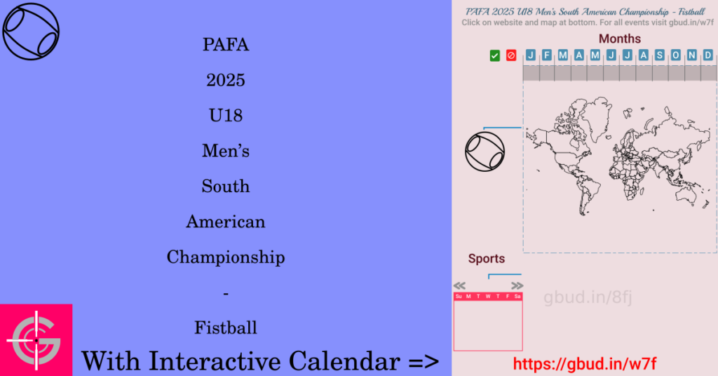 Sport event in 2025, PAFA 2025 U18 Men’s South American Championship - Fistball