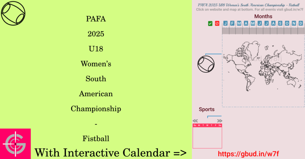 Sport event in 2025, PAFA 2025 U18 Women’s South American Championship - Fistball