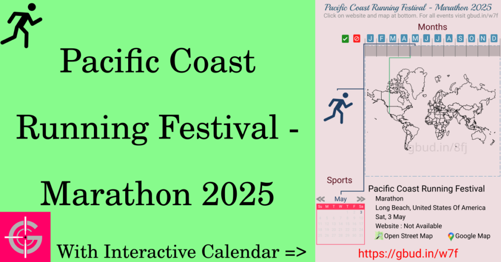 Sport event in 2025, Pacific Coast Running Festival - Marathon 2025