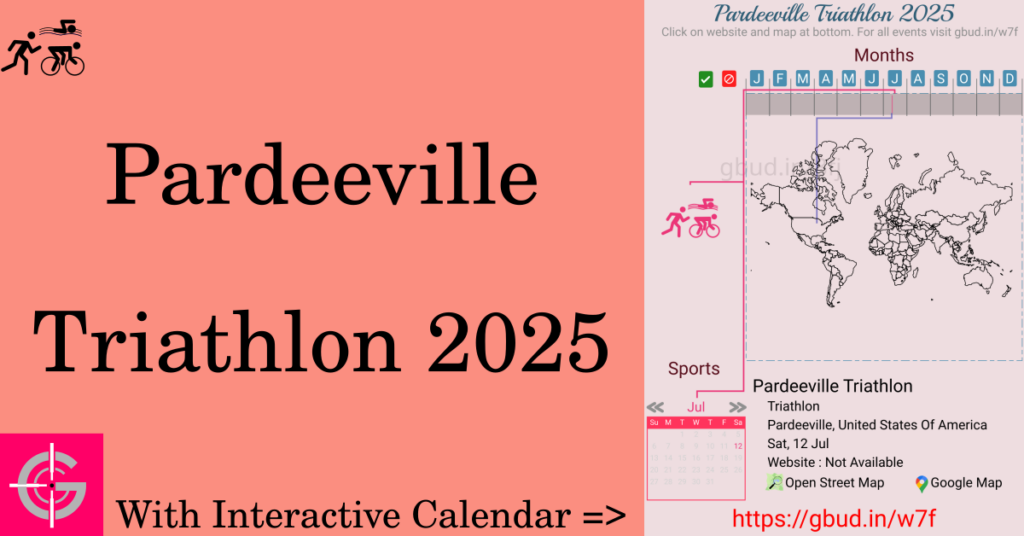 Sport event in 2025, Pardeeville Triathlon 2025