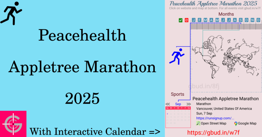 Sport event in 2025, Peacehealth Appletree Marathon 2025