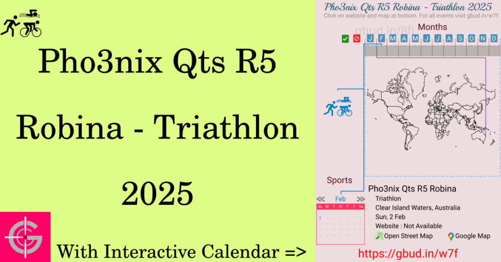 Sport event in 2025, Pho3nix Qts R5 Robina - Triathlon 2025