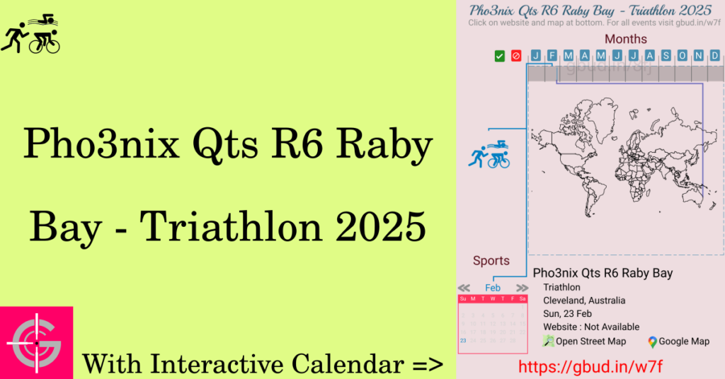 Sport event in 2025, Pho3nix Qts R6 Raby Bay - Triathlon 2025