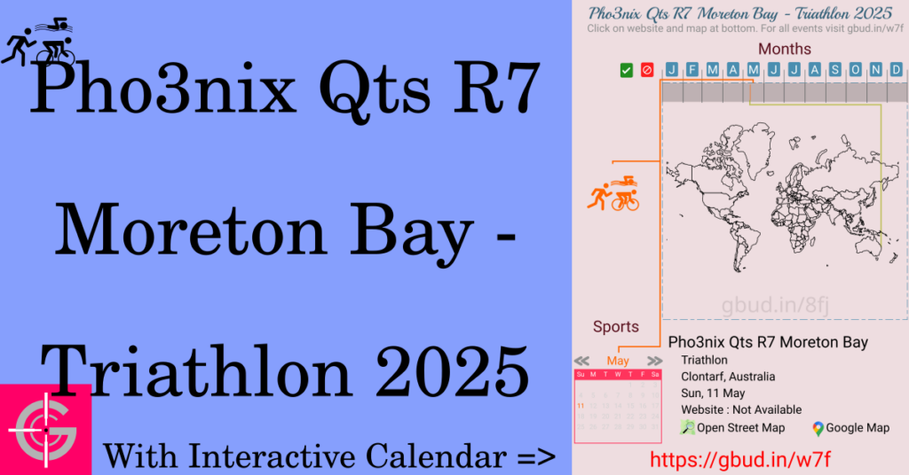 Sport event in 2025, Pho3nix Qts R7 Moreton Bay - Triathlon 2025