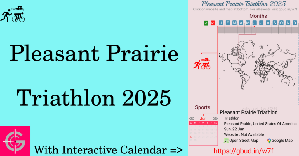 Sport event in 2025, Pleasant Prairie Triathlon 2025