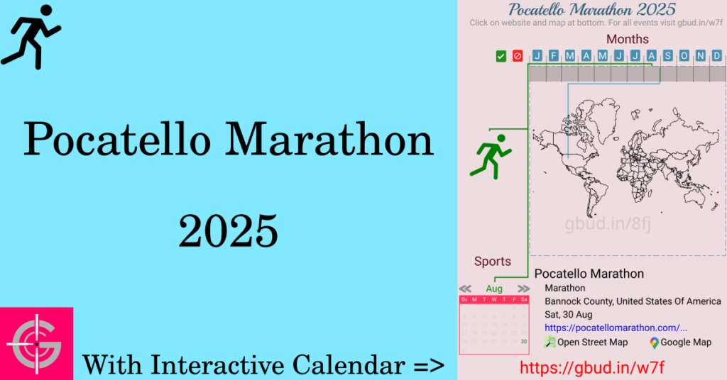 Sport event in 2025, Pocatello Marathon 2025