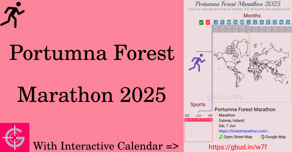 Sport event in 2025, Portumna Forest Marathon 2025