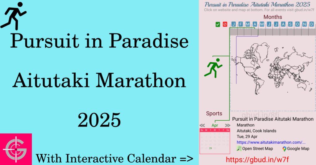 Sport event in 2025, Pursuit in Paradise Aitutaki Marathon 2025