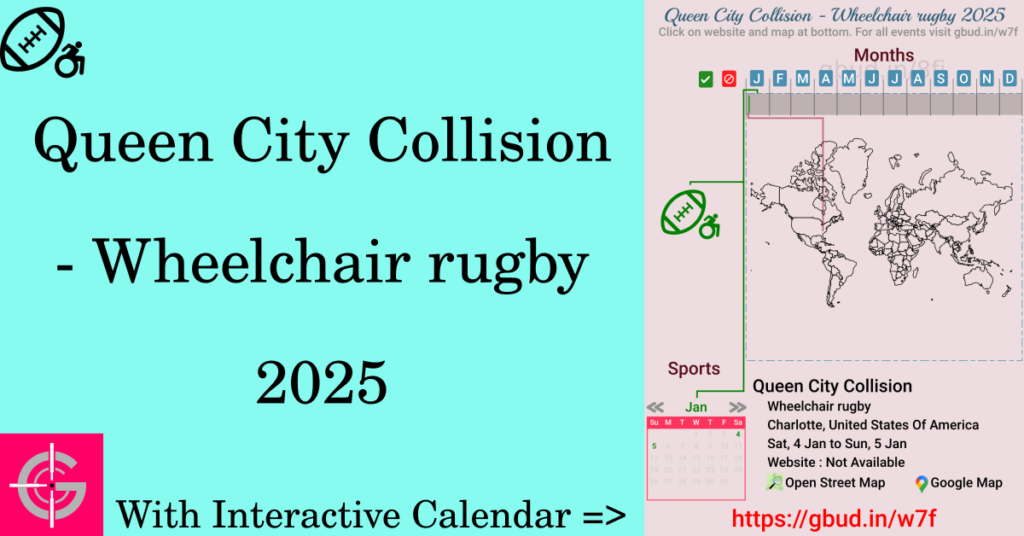 Sport event in 2025, Queen City Collision - Wheelchair rugby 2025