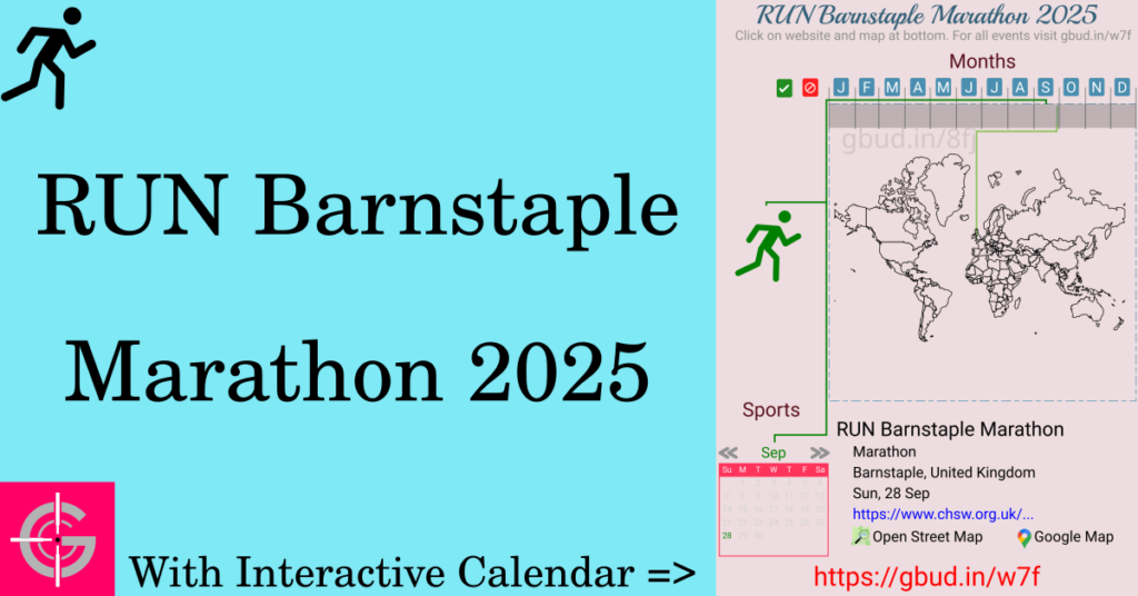 Sport event in 2025, RUN Barnstaple Marathon 2025