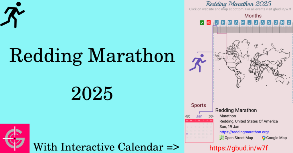 Sport event in 2025, Redding Marathon 2025