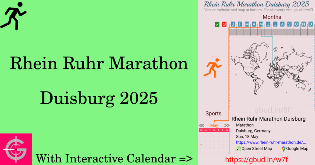 Sport event in 2025, Rhein Ruhr Marathon Duisburg 2025