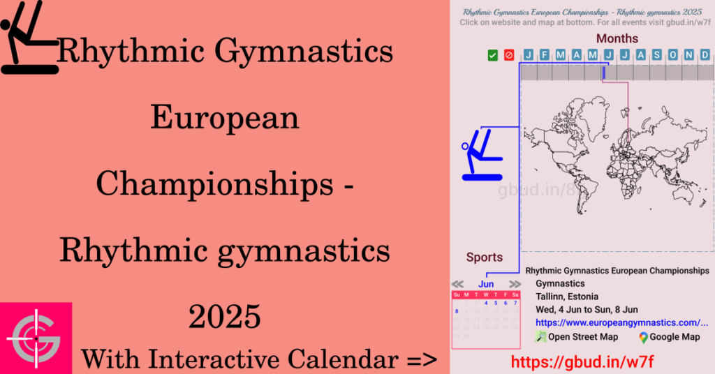 Sport event in 2025, Rhythmic Gymnastics European Championships - Rhythmic gymnastics 2025