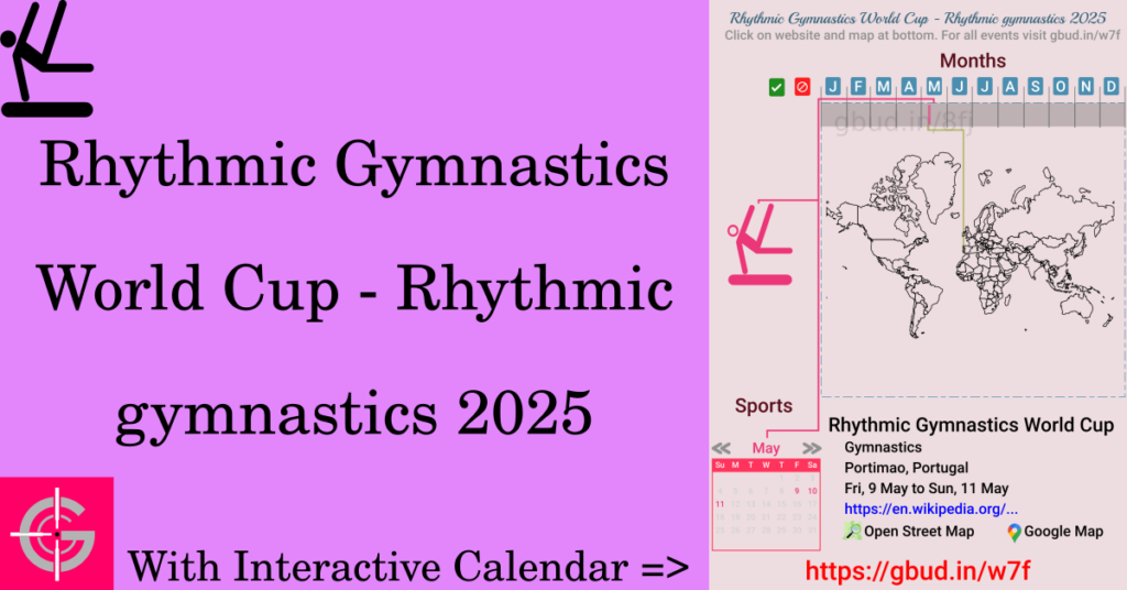 Sport event in 2025, Rhythmic Gymnastics World Cup - Rhythmic gymnastics 2025