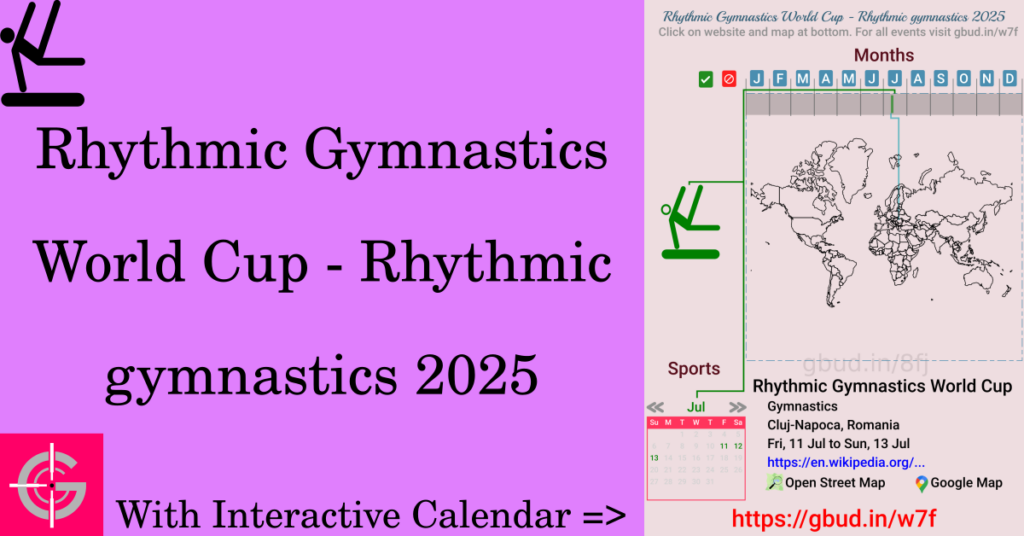 Sport event in 2025, Rhythmic Gymnastics World Cup - Rhythmic gymnastics 2025