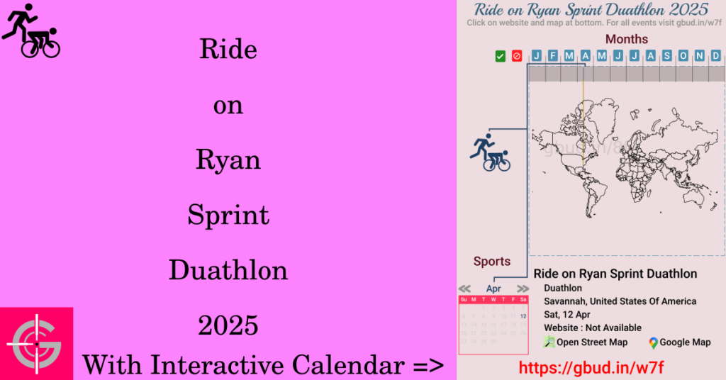 Sport event in 2025, Ride on Ryan Sprint Duathlon 2025