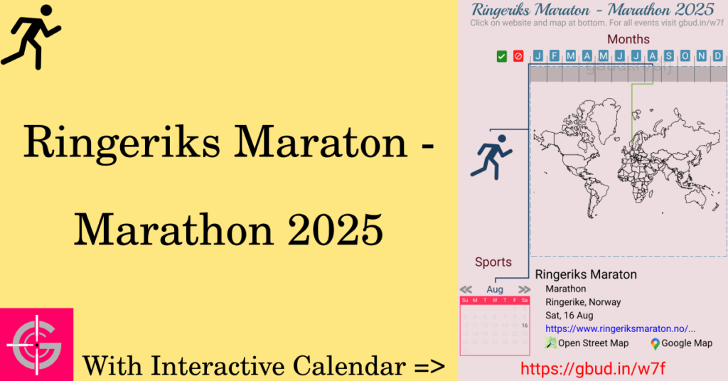 Sport event in 2025, Ringeriks Maraton - Marathon 2025