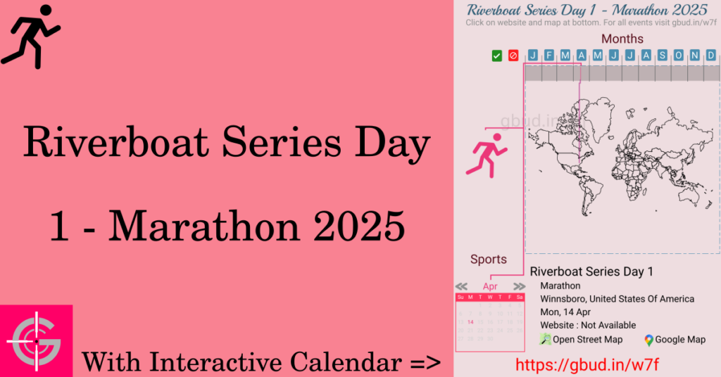 Sport event in 2025, Riverboat Series Day 1 - Marathon 2025