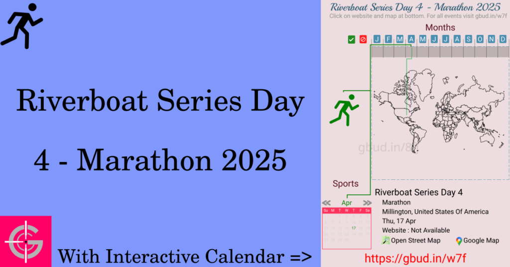 Sport event in 2025, Riverboat Series Day 4 - Marathon 2025