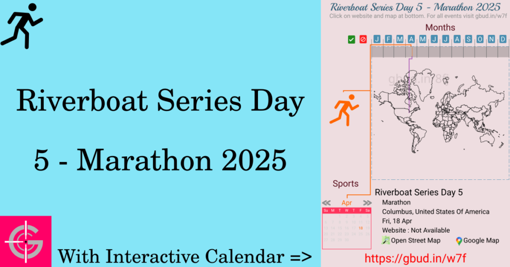 Sport event in 2025, Riverboat Series Day 5 - Marathon 2025