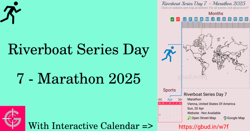 Sport event in 2025, Riverboat Series Day 7 - Marathon 2025