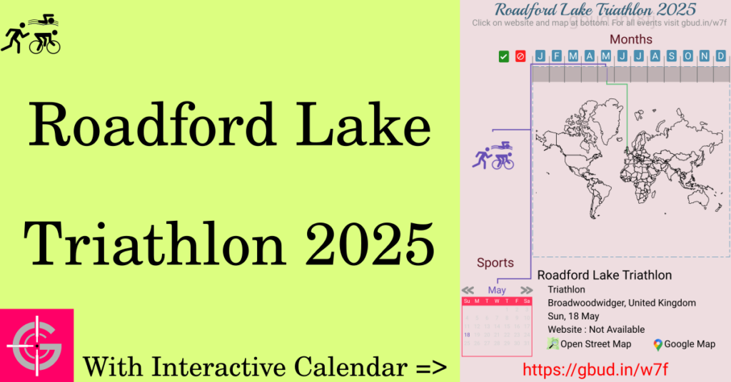 Sport event in 2025, Roadford Lake Triathlon 2025