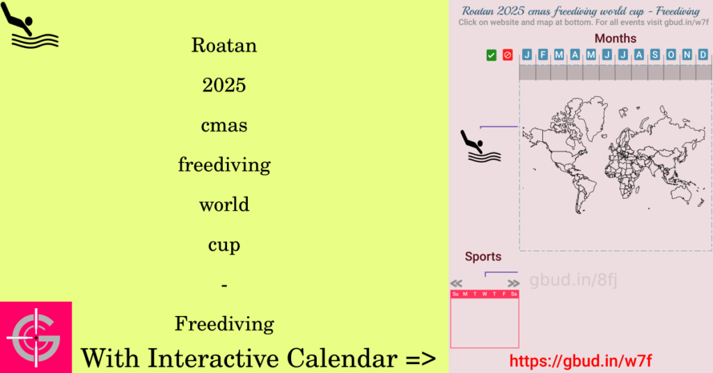 Sport event in 2025, Roatan 2025 cmas freediving world cup - Freediving