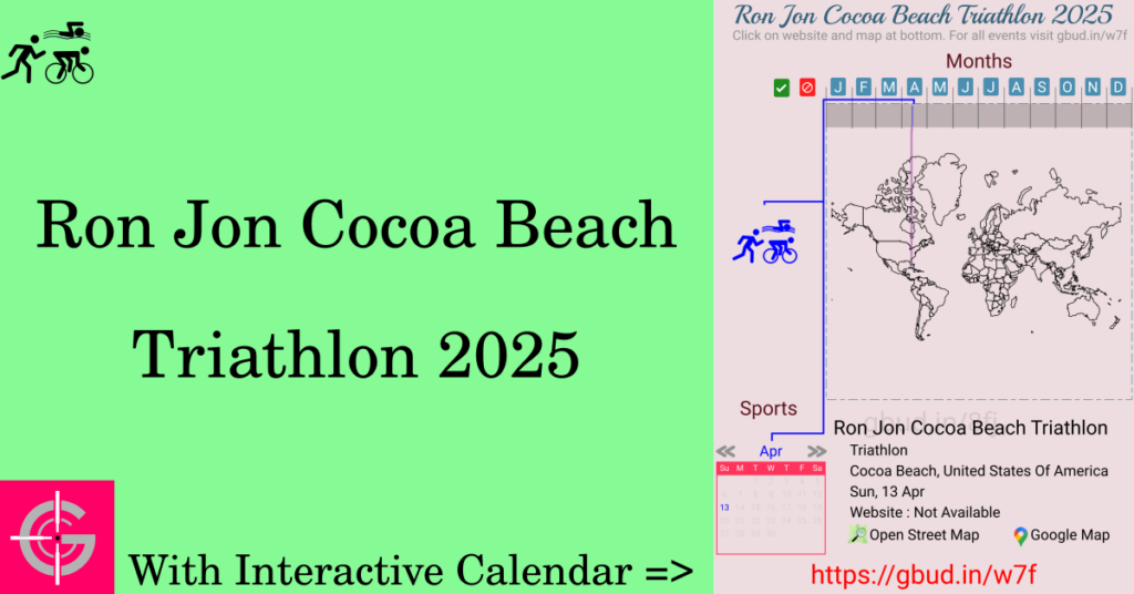 Sport event in 2025, Ron Jon Cocoa Beach Triathlon 2025