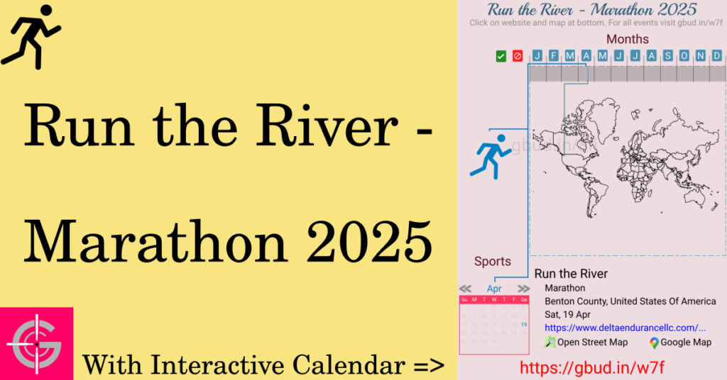 Sport event in 2025, Run the River - Marathon 2025