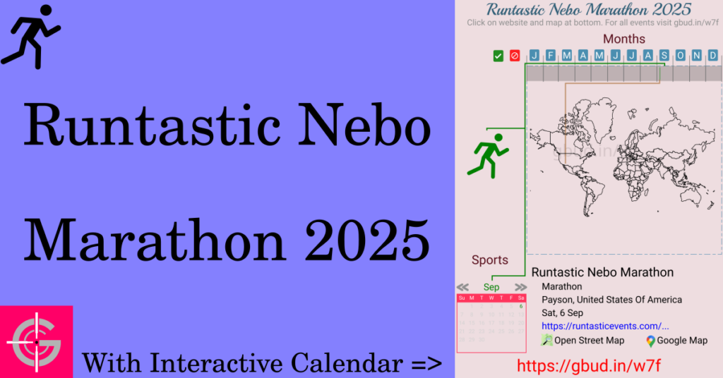 Sport event in 2025, Runtastic Nebo Marathon 2025