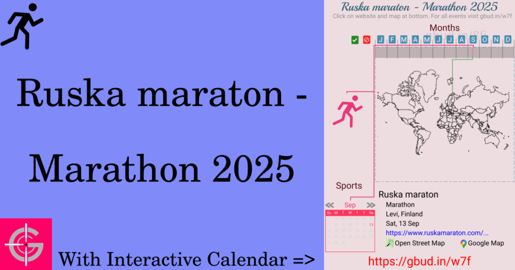 Sport event in 2025, Ruska maraton - Marathon 2025