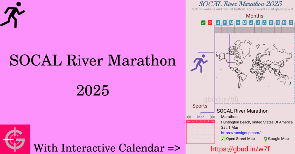 Sport event in 2025, SOCAL River Marathon 2025