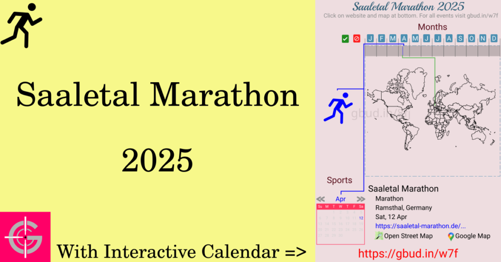 Sport event in 2025, Saaletal Marathon 2025